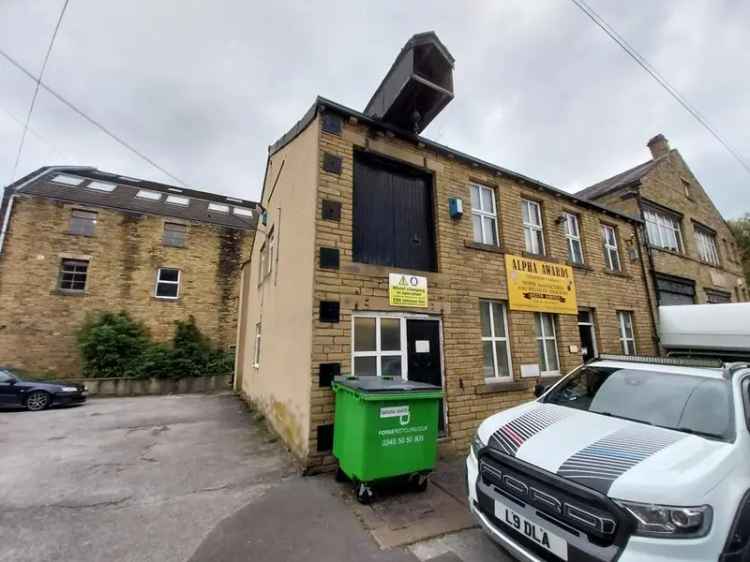 Two Story Stone and Brick Storage Office Building with Basement and Parking