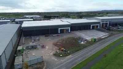 Industrial Unit To Let Steel Frame Metal Roof Loading Doors Office Mezzanine