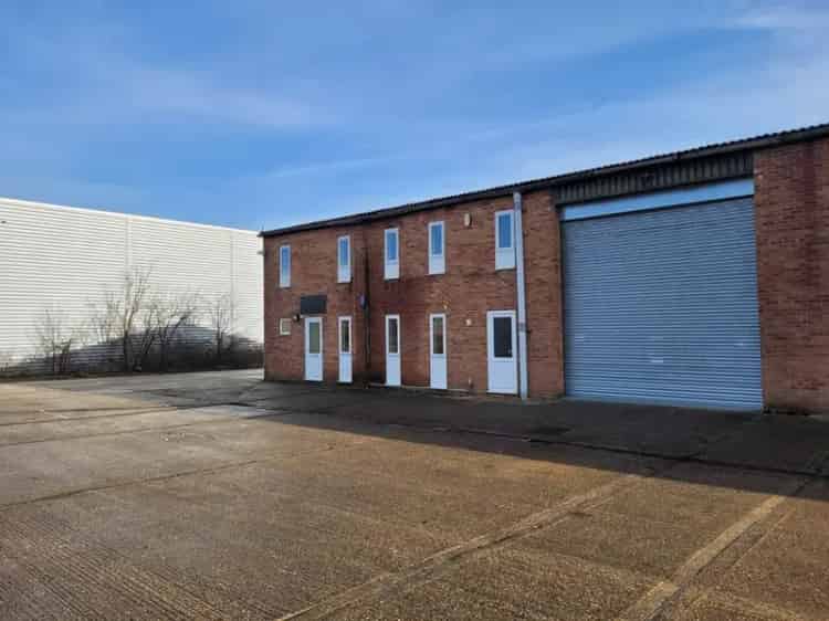 Light Industrial Unit Steel Frame Brick Block Walls Offices Parking