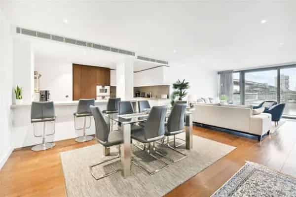Chelsea Waterfront Apartment Stunning River Views 3 Beds Parking EWS1 Compliant