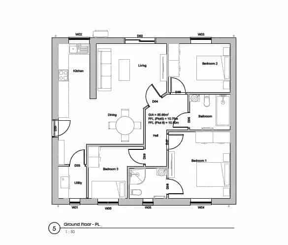 3 Bed Bungalow For Sale Merritts Hill Illogan