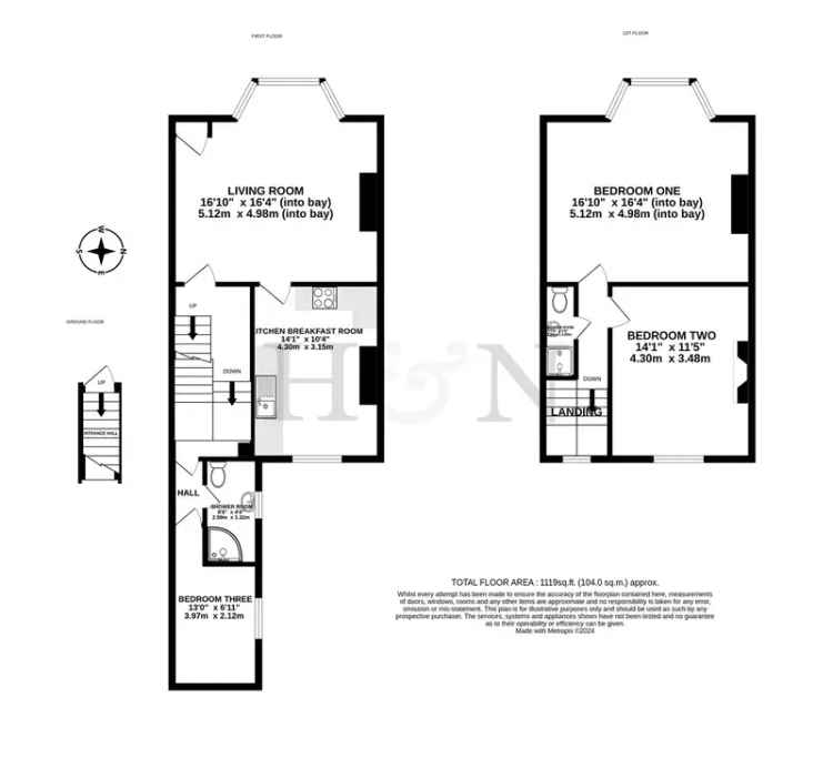 3 Bedroom Maisonette House to Rent in Brighton City Centre