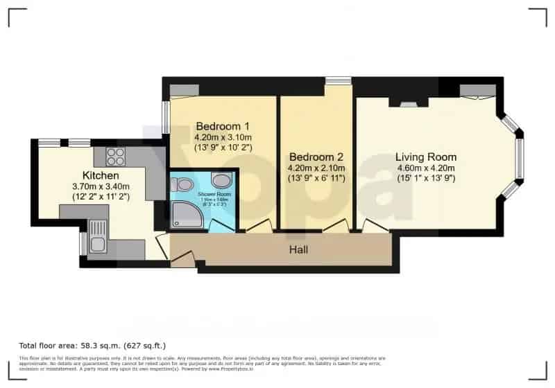2 Bedroom Flat in Tollcross with Private Garden