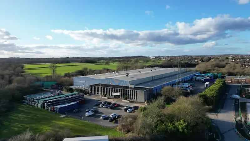 High Bay Warehouse and Distribution Facility with Open Storage Yard