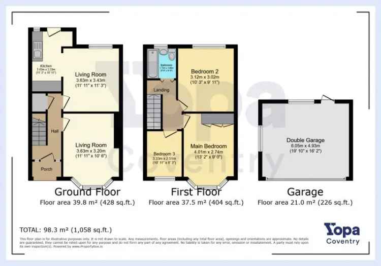 3 bedroom  End of terrace house