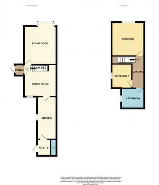 2 bedroom  Semi-detached house
