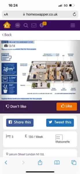 3 Bed Maisonette Flat Regeneration Islington New Property Offer
