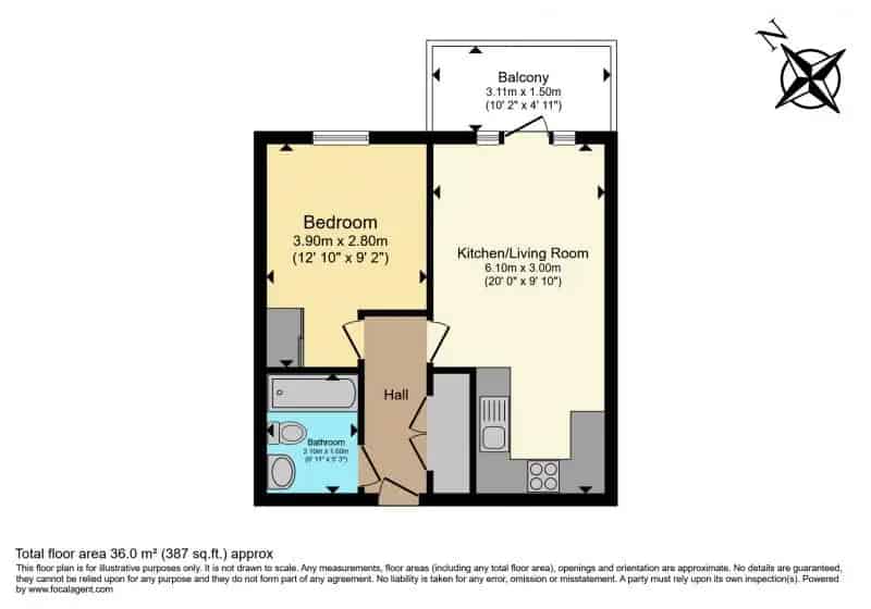1 bedroom  Flat