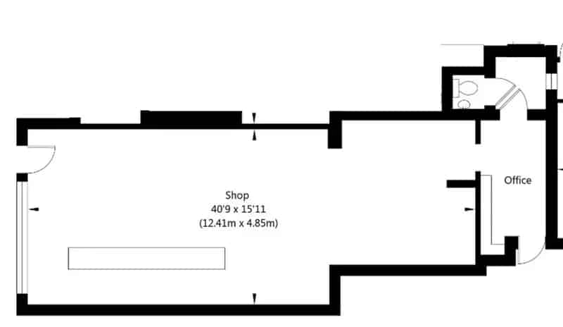 Village Store Conversion Retail Space Office Toilet Forecourt