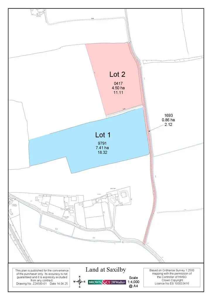 Arable Land and Track for Sale near Saxilby