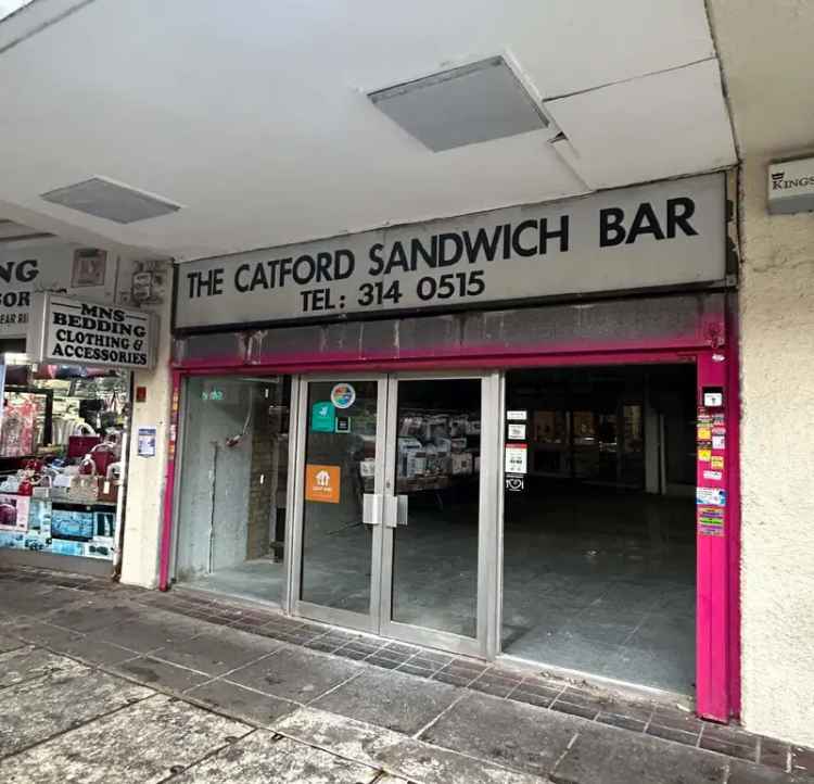 Retail Unit To Let Catford London