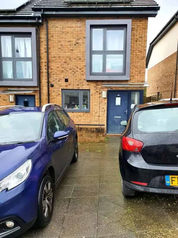 Semi Detached House Solar Panels Garden Recycled Water