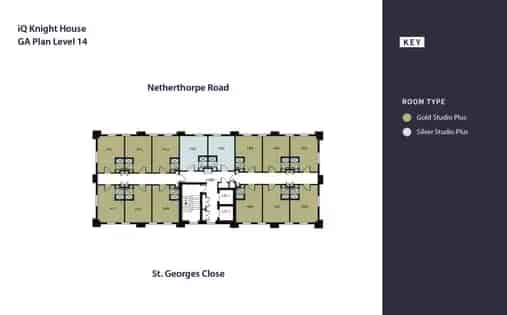 1 room flat of 12 m² in Sheffield