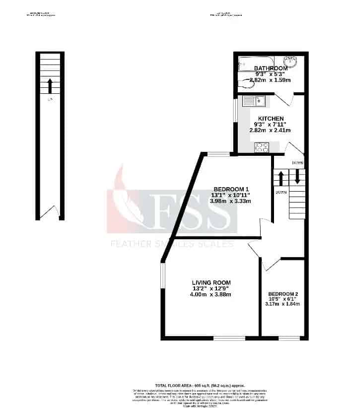 2 Bed Flat for Sale Near Leeds and York