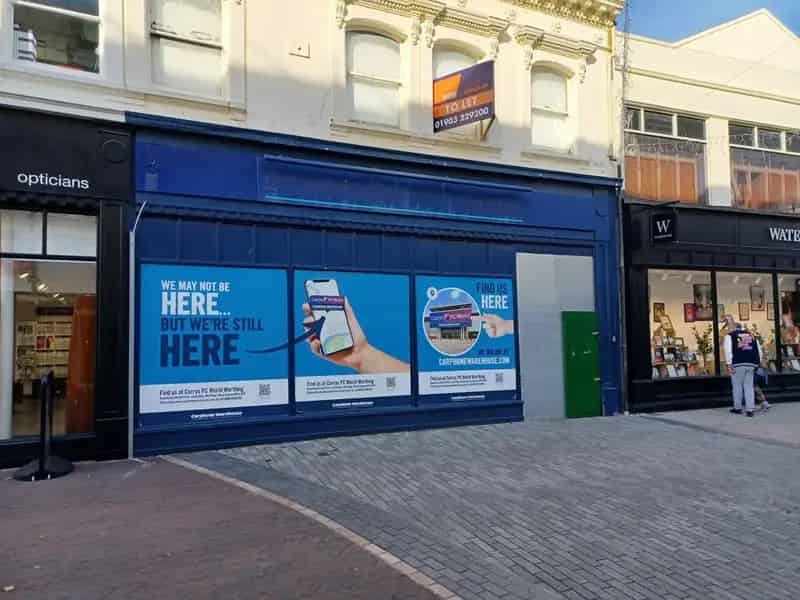 Mid-Terraced Retail Unit 3 Floors Open Plan Retail Space Storage Staff Facilities
