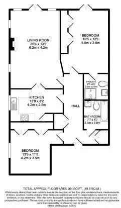 2 Double Bedroom Apartment with Private Patio and Communal Gardens