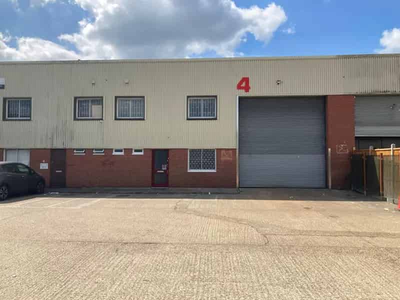 Single Story Industrial Warehouse with Offices and Parking
