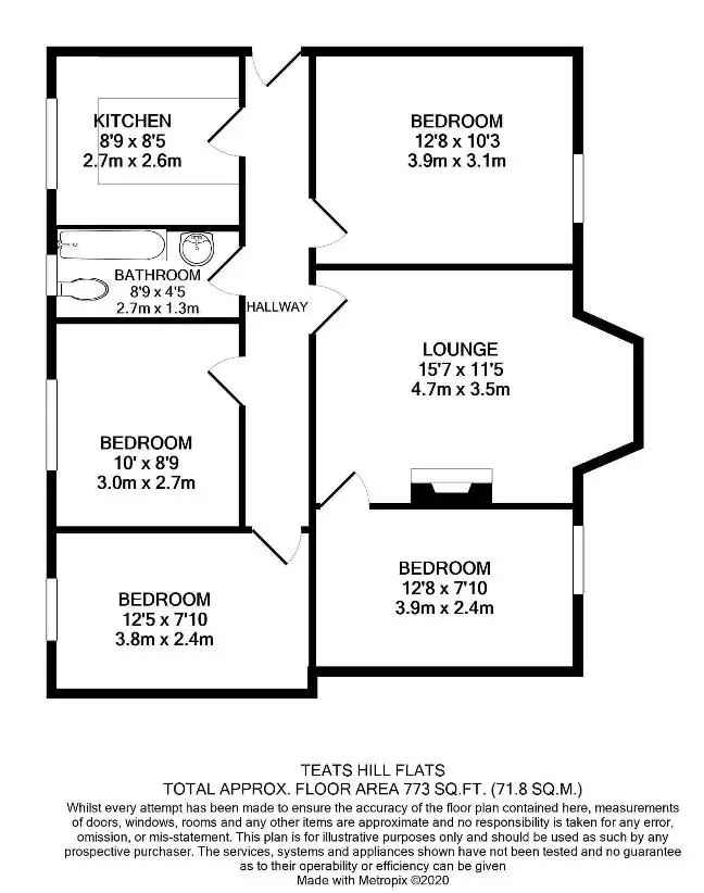 4 bed flat for sale