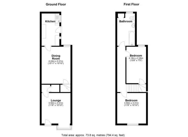 2 Bedroom Terraced House Near Birmingham City Centre