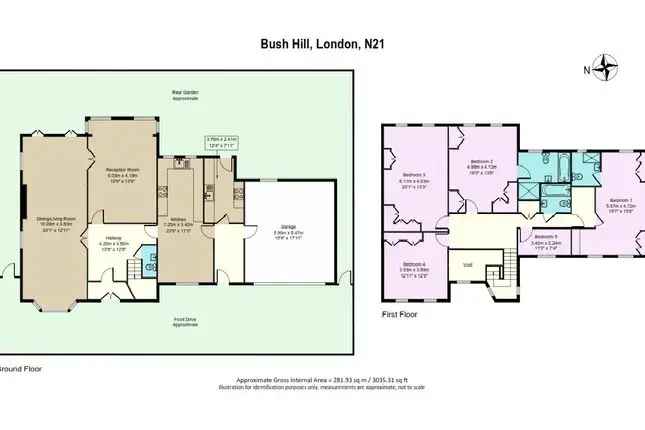 Detached house for sale in Bush Hill, London N21