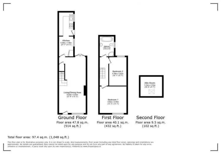 3 Bedroom Terraced House Near Audenshaw Reservoir