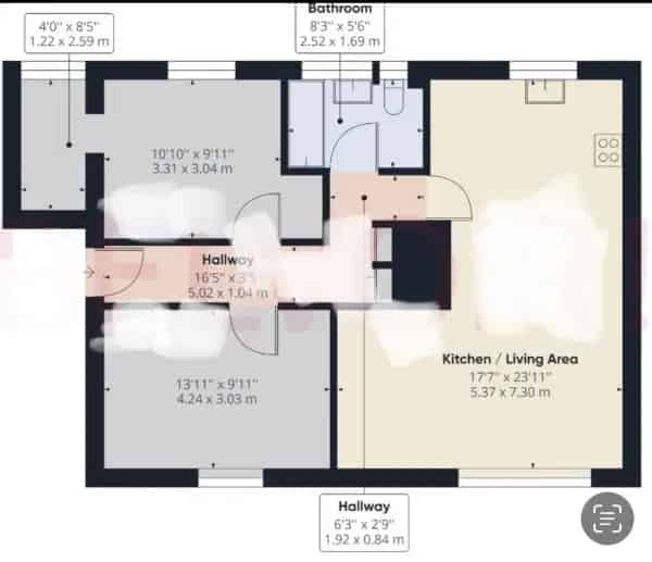 2 Double Bedroom Flat Near Hospital Quiet Area New Kitchen 2024