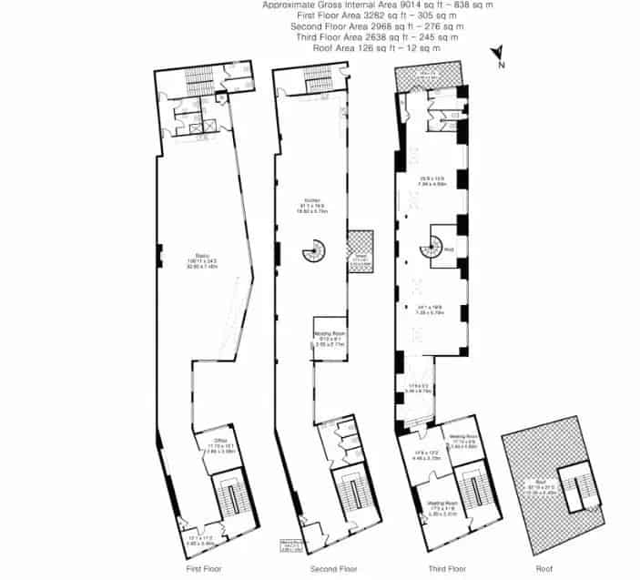 9670 SF Office Building Shoreditch 5 Floors Private Terrace