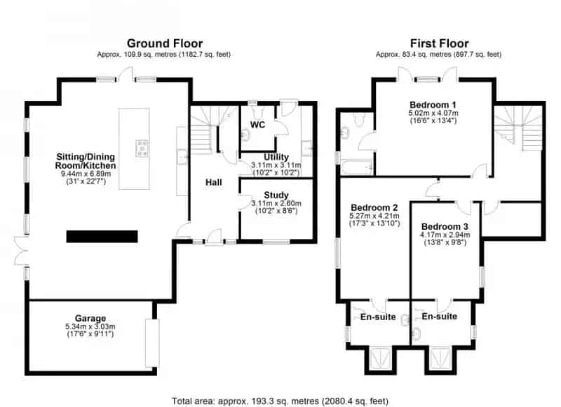 3 Bed Gated Development Homes For Sale