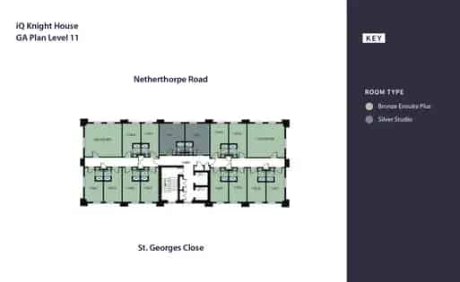 1 room flat of 17 m² in Sheffield