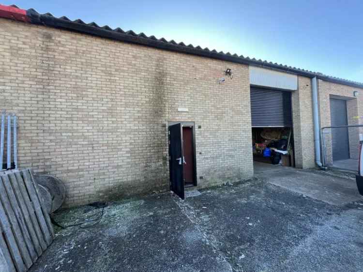 Mid Terraced Industrial Unit Steel Frame Construction and Brick Block Walls