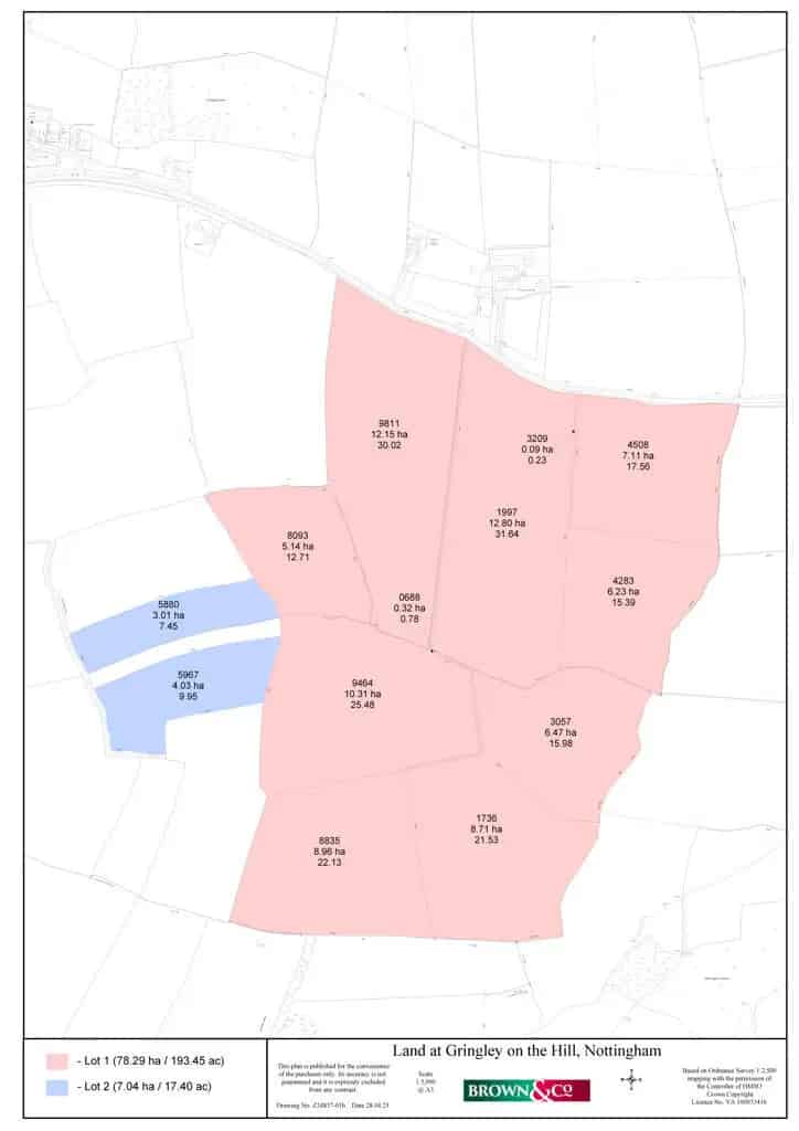 17.4 Acre Land for Sale Near Gringley on the Hill and Beckingham