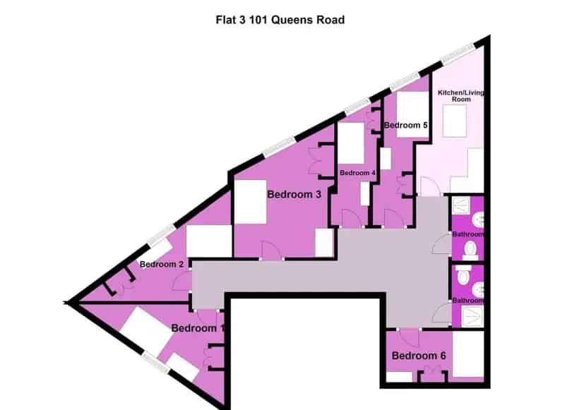 3 Bedroom Apartment Near UOB