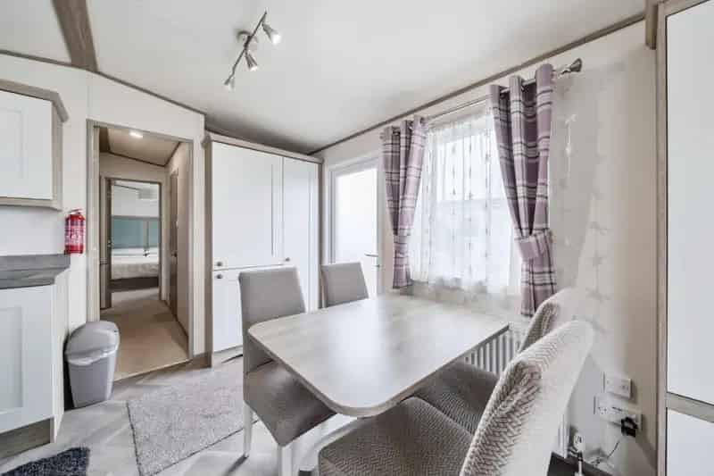 2 Bed Lodge for Sale Hot Tub Decking Modern Kitchen