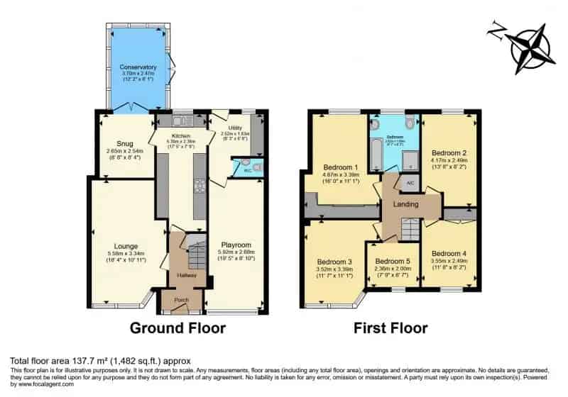 5 bedroom  Semi-detached house