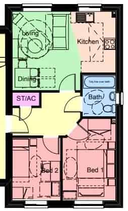 Modern 2 Bed Apartment with Parking Near Amenities