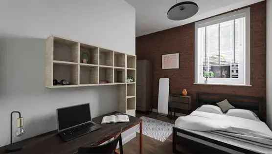 1 Room 28m² Manchester Flat - Student Studio