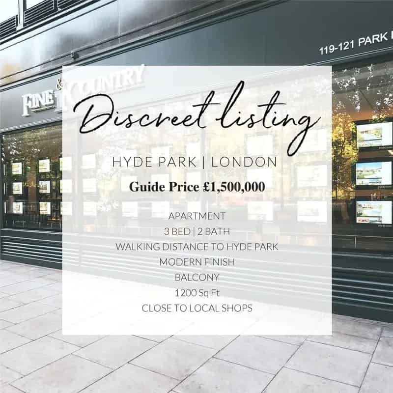 3 Bedroom Apartment near Hyde Park London