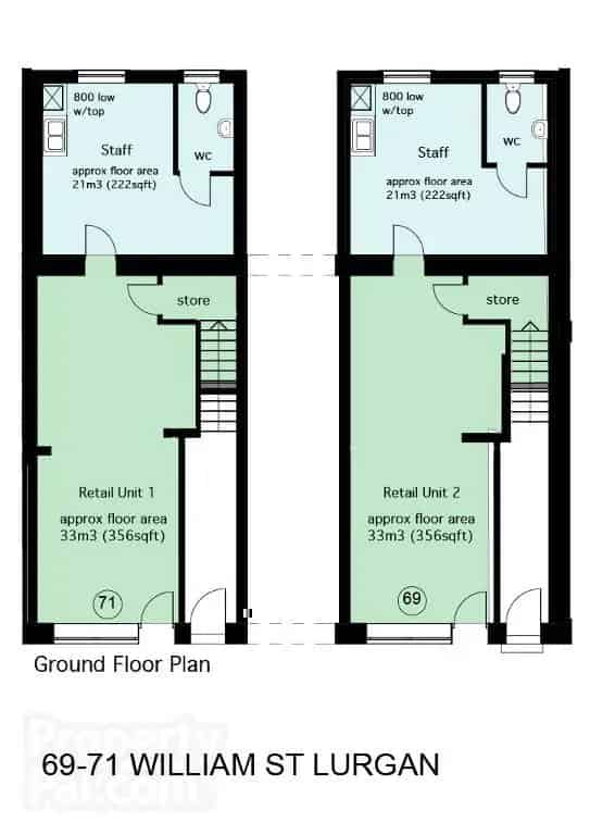 Brand New Retail Unit 356 sq ft with Parking