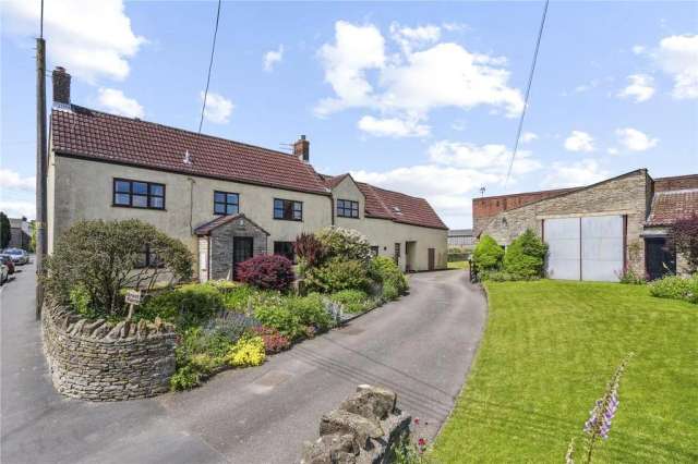 Detached Former Farmhouse with Outbuildings and 3 Acres in Hawkesbury Upton