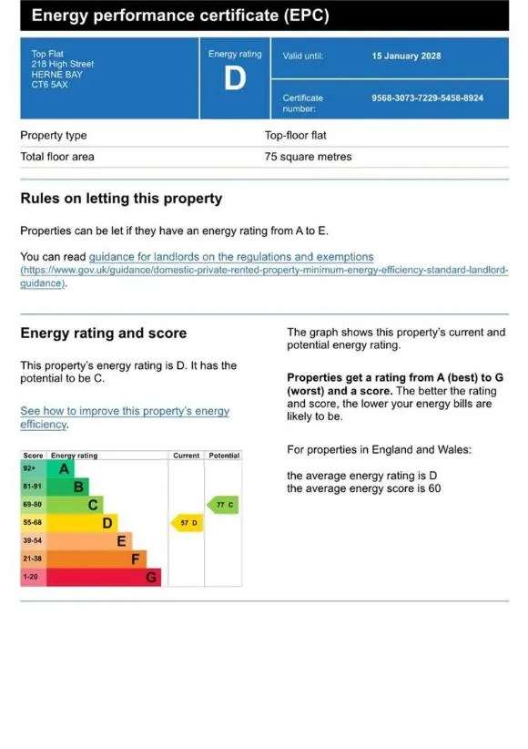 2 bed flat for sale